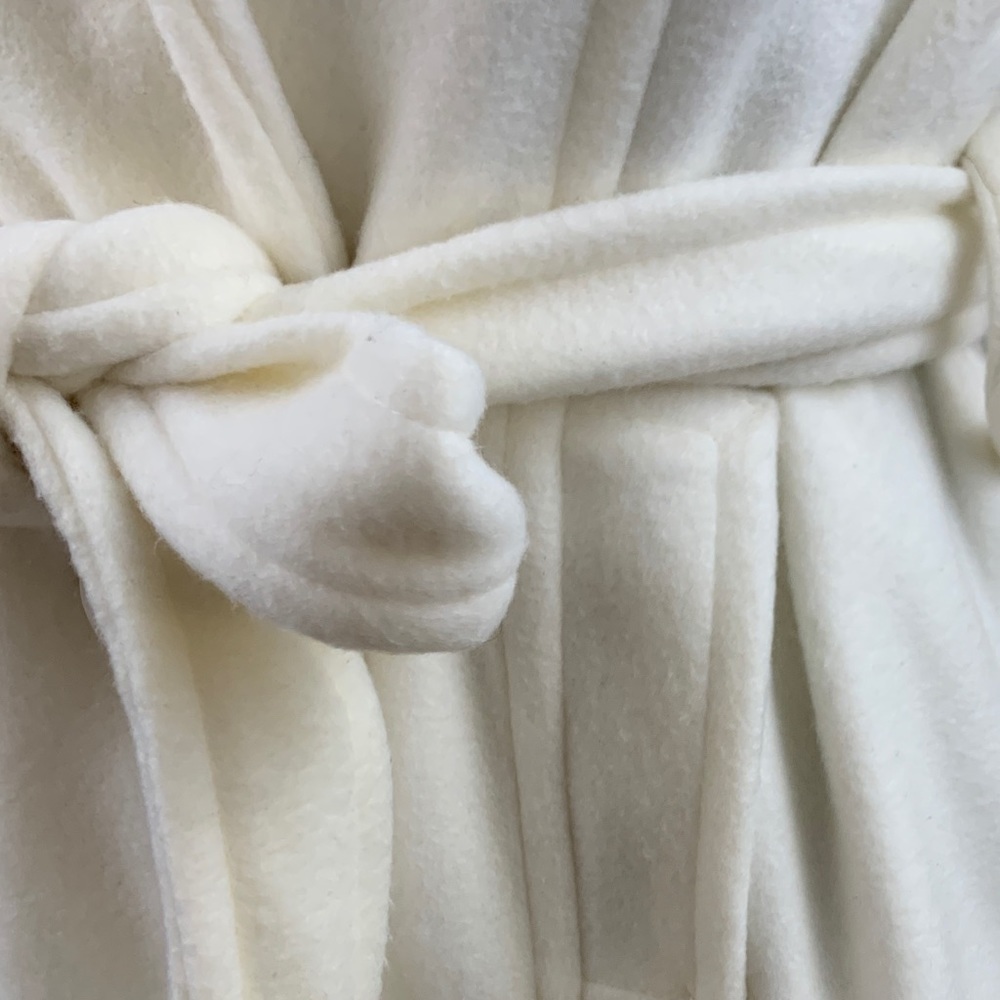 B_envied White Belted Jacket with Pockets Size M - Picture 5 of 7